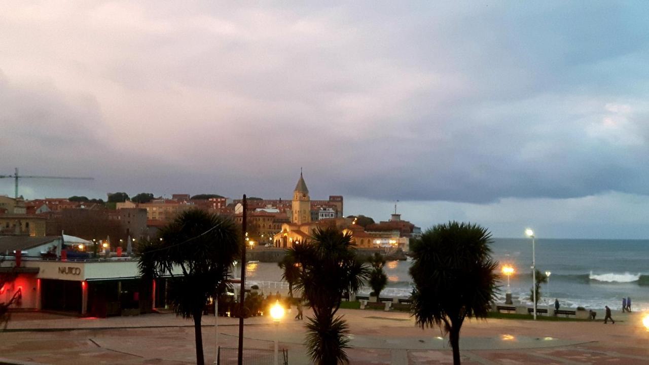 ヒホンApartamento La Escalerona Con Vistas Al Marアパートメント エクステリア 写真